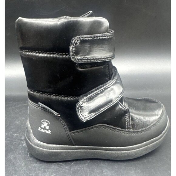 Kamik Black Snowcutie Vegan Waterproof Winter Snow Boots Toddler Sz 10 NEW - Picture 8 of 11